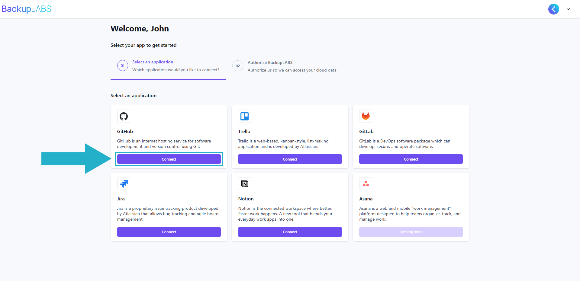 How to connect your GitHub account with BackupLABS - 01.png
