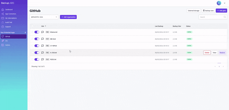 How to restore an individual GitHub gist - 03.gif