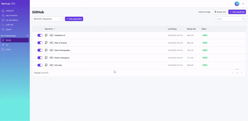 How to restore multiple GitHub repositories - 02.gif